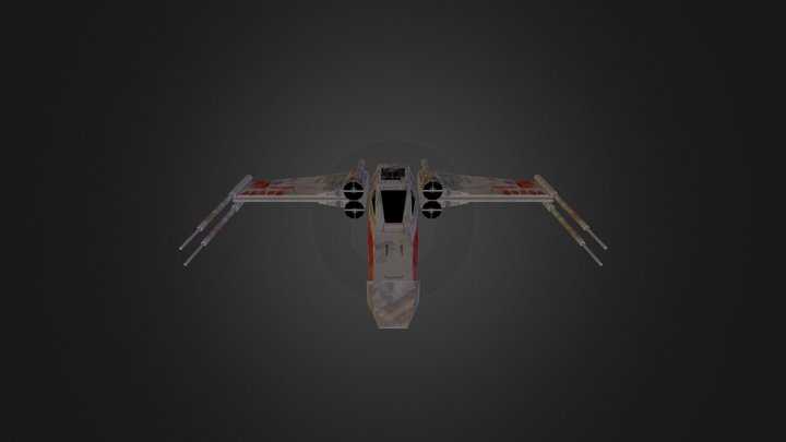 Xwing fighter from starwars 3D Model