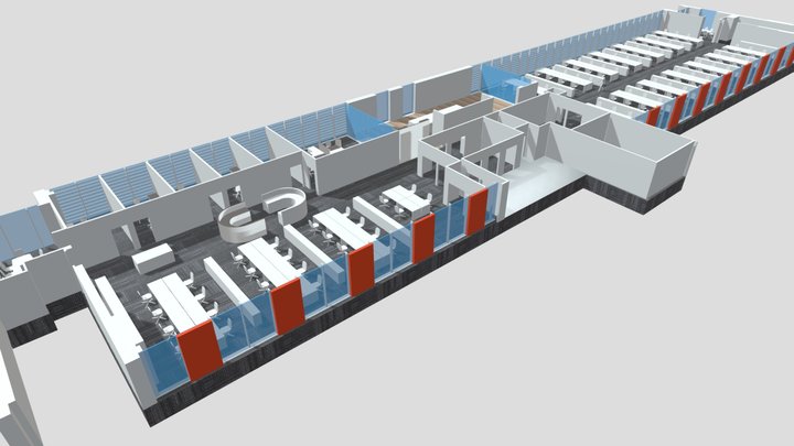 2nd Floor - Office Introduction 3D Model