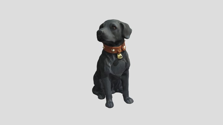 Dog Statue 3D Model