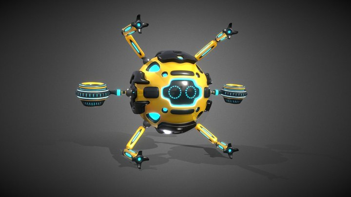 Security Bot : BumbleBee 3D Model