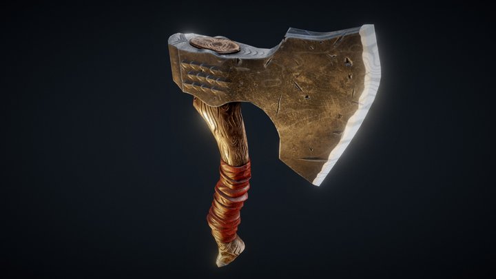 Hatchet "Dragon Claw" 3D Model