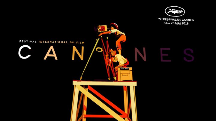 Cannes 72 poster in Tilt Brush 2 3D Model