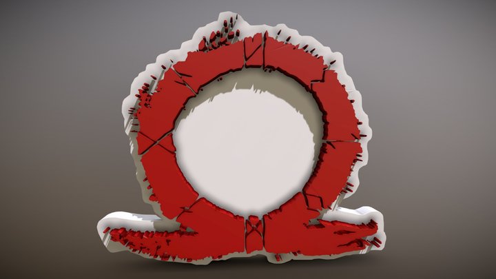 God Of War logo 3D Model