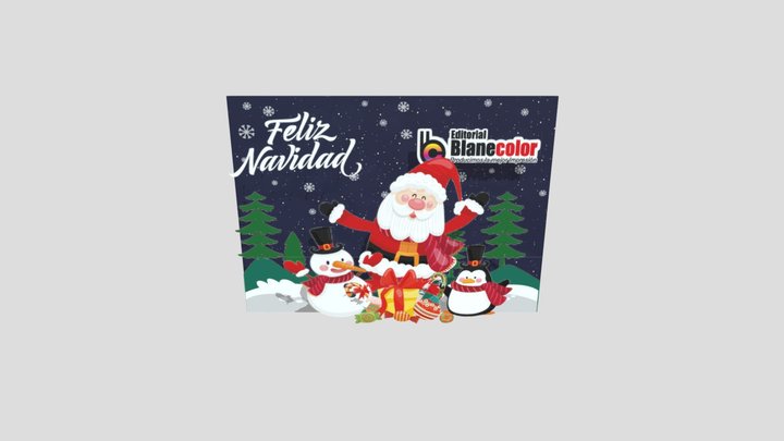Tarjeta De Navidad 3D Model