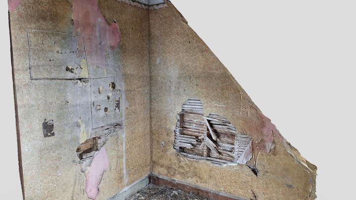 Clyne old school room drawings on wall 3D Model