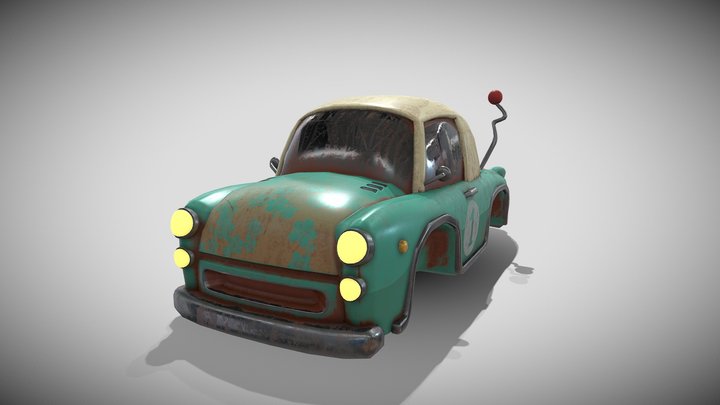 RC racer stylised 3D Model