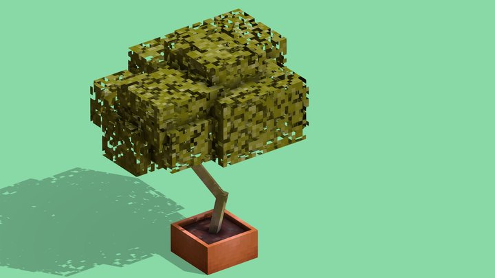 Low-Poly Bonsai-Tree 3D Model