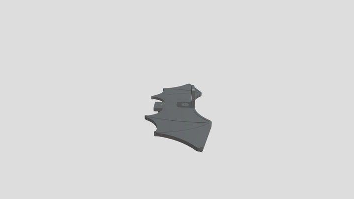 3D lego bat wing matches real brick 3d print 3D Model