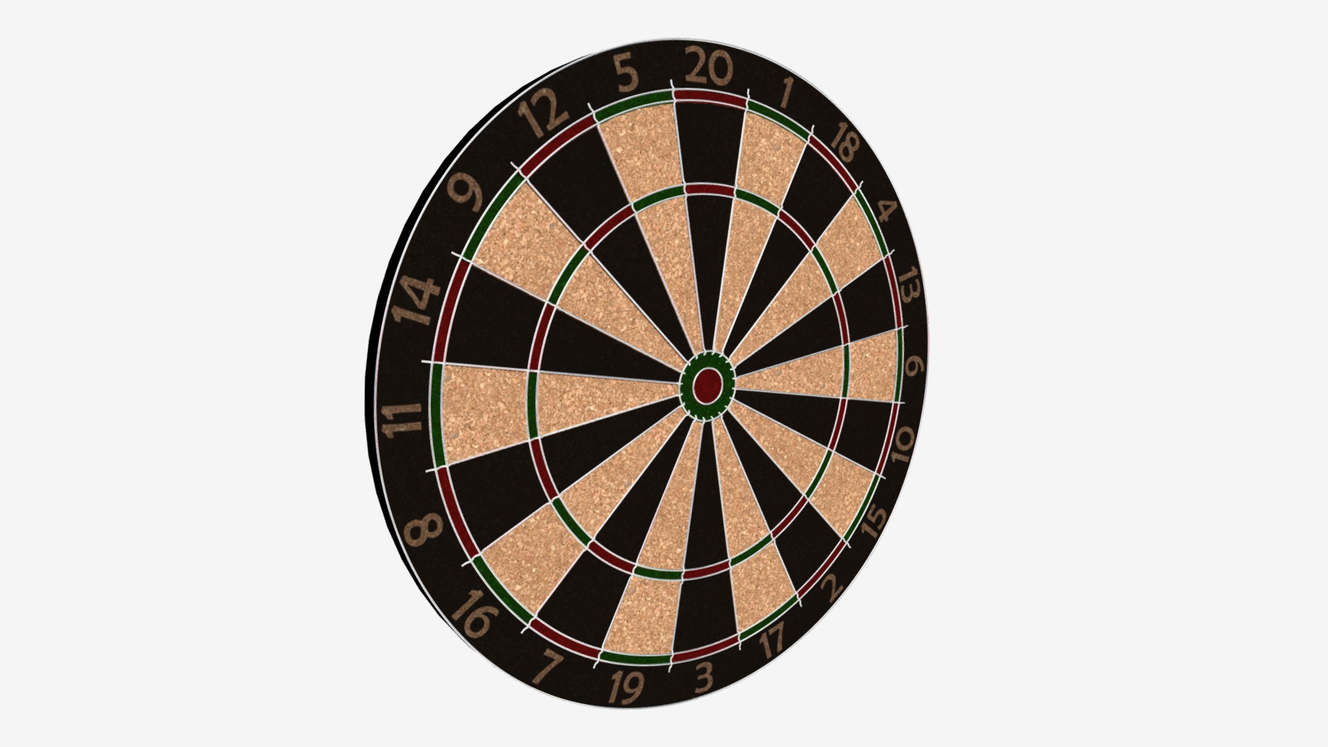 3D model Darts Board - This is a 3D model of the Darts Board. The 3D model is about a dart board with a dart.