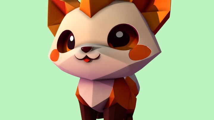 Cutie Fox – Stylized Cartoon Animal – Free 3D Model STL