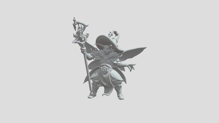 Whitefire Arcanist - Daggerheart 3D Model