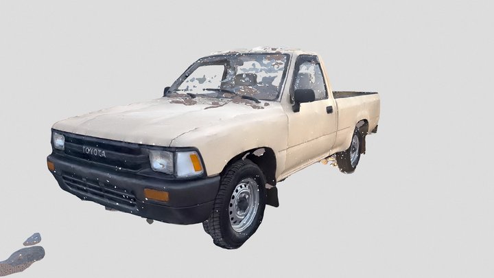 1989 Toyota Pickup 4-speed 3D Model