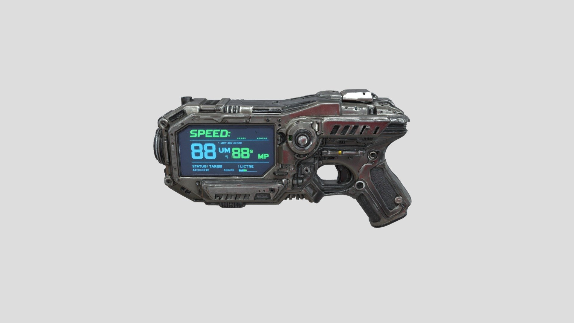 cyberpunk blaster - 3D model by toy80318 [9ab31a1] - Sketchfab