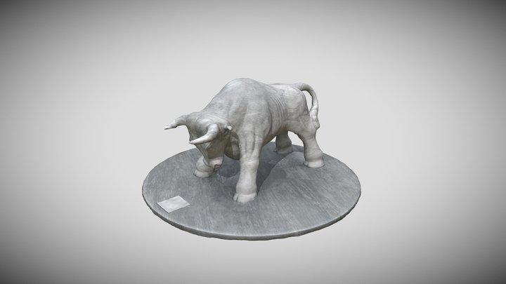 Bull statue 3D Model