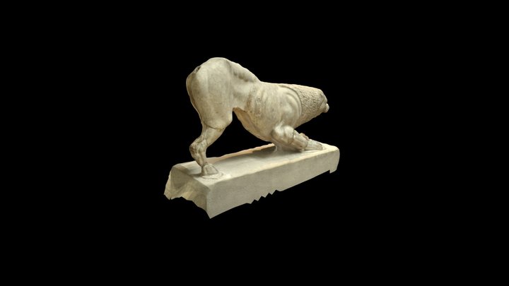 Guardian Lion from Nereid Monument 3D Model