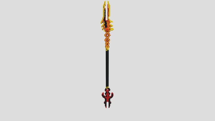 Minecraft 艾爾之光 艾拉長槍 3D Model