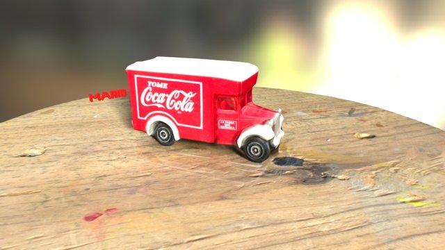 Coca Cola's toy truck 3D Model