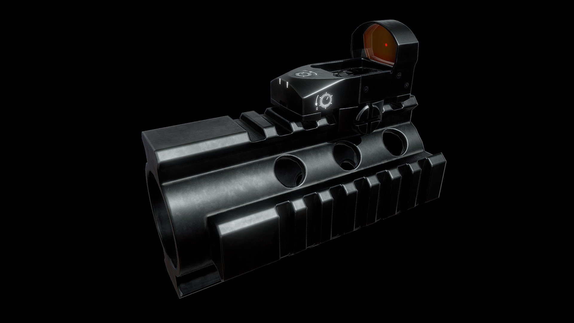 Sight+rail weapon attachments