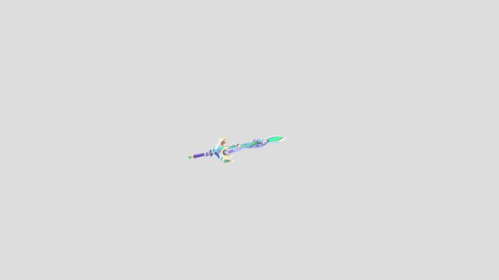 stylized_emerald_sword 3D Model