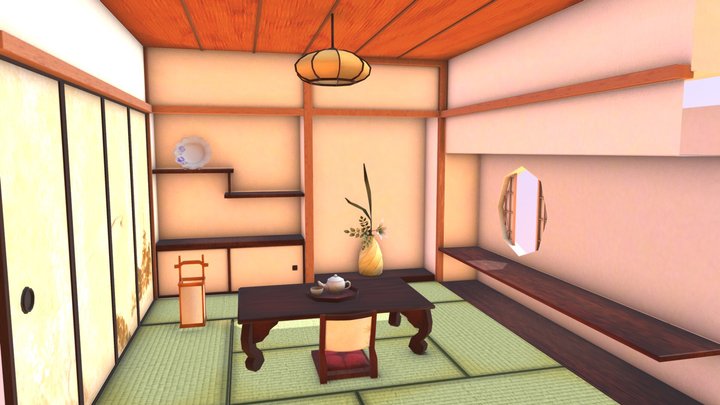 japanese room 3D Model