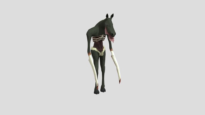 Young Wendigo 3D Model