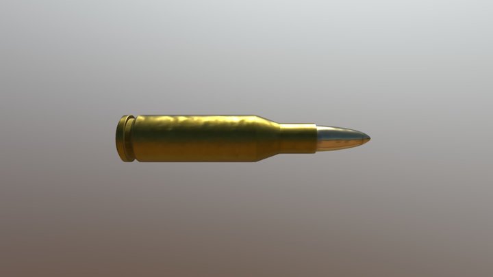 Bullet 7.62mm 3D Model
