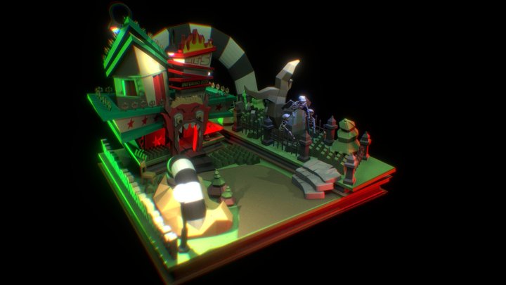 Beetlejuice Diorama 3D Model