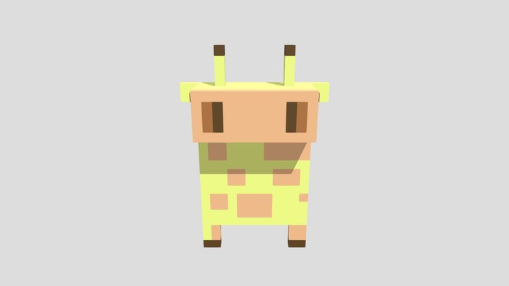 cute giraffe 3D Model