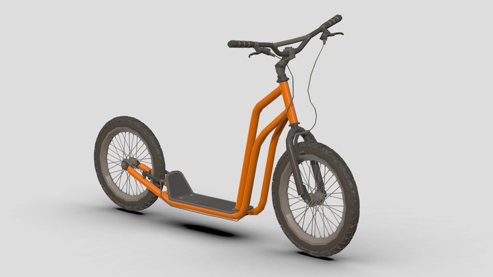 Low- Poly Bicycle # 6 3D Model
