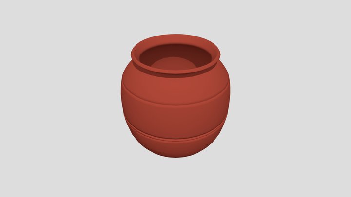 Clay Big Pot 3D Model