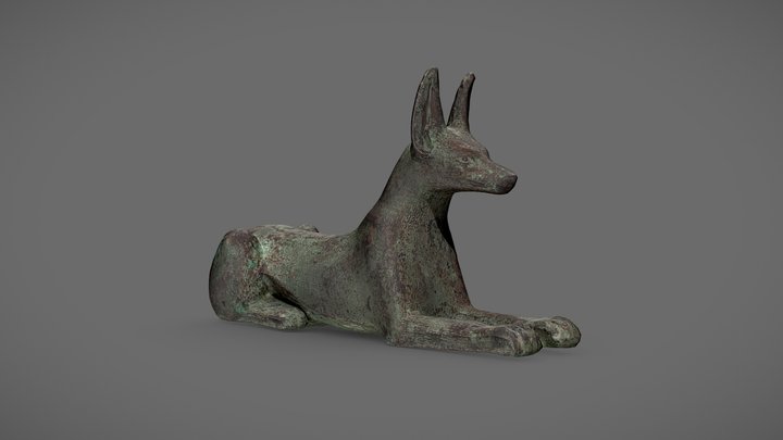 Statuette of a Jackal 3D Model