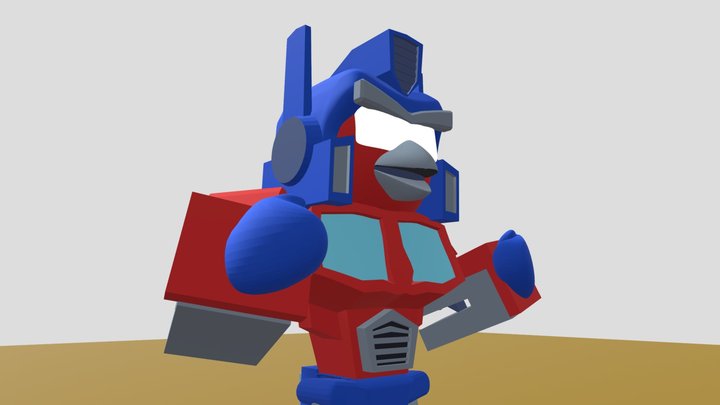 Optimus Prime Bird 3D Model