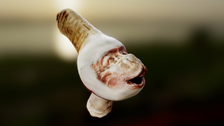 FS#7 - Japanese Bazaar, Monkey Head 3D Model
