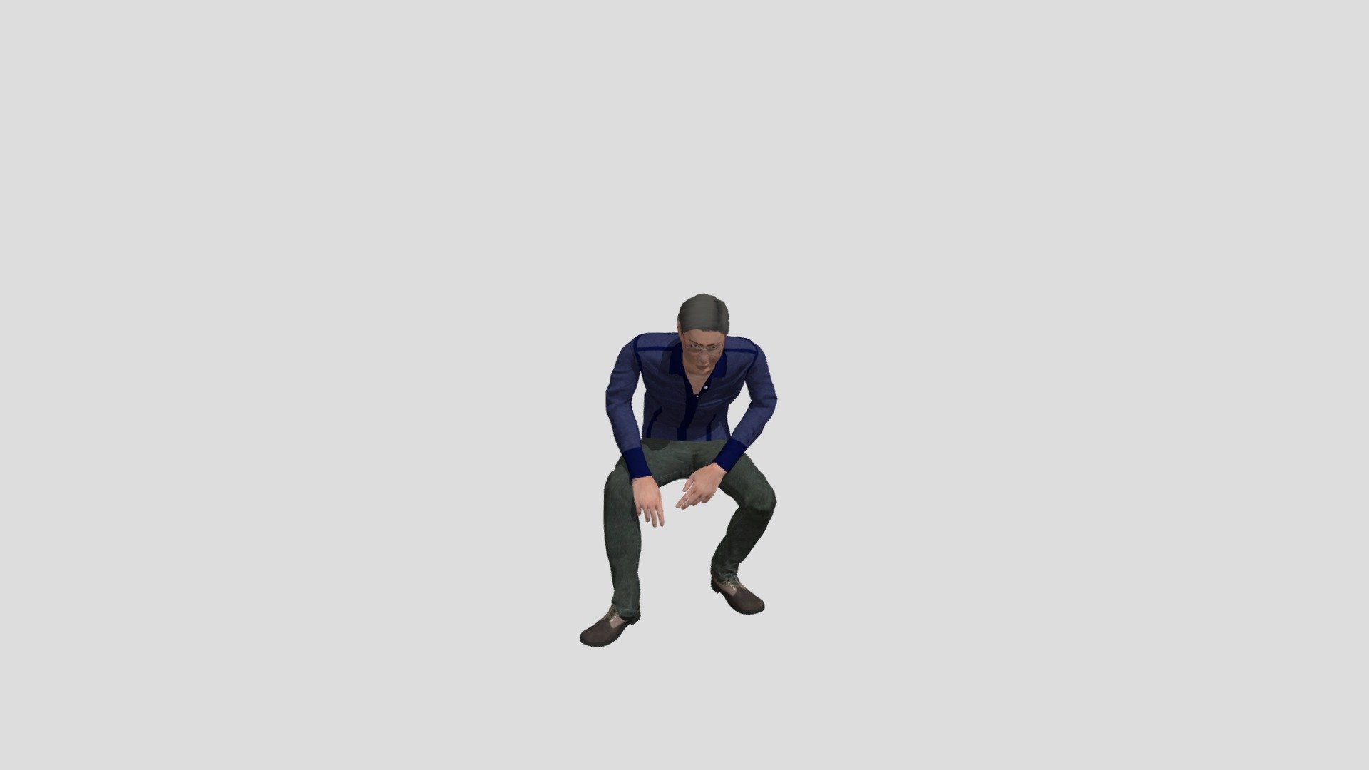 Sitting Laughing