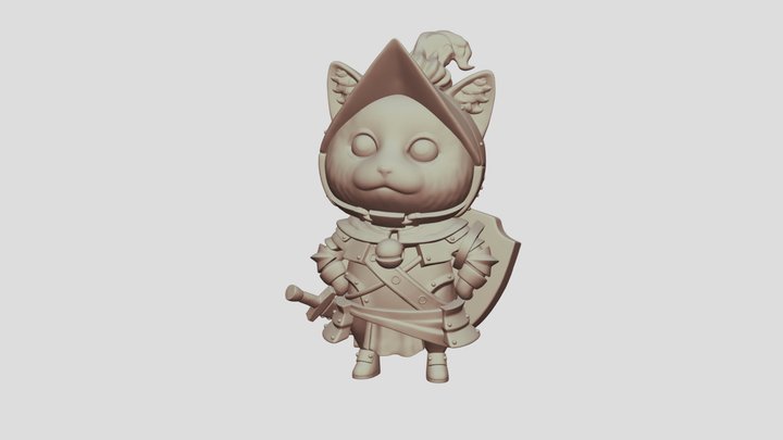 Armor Cat 3D Model
