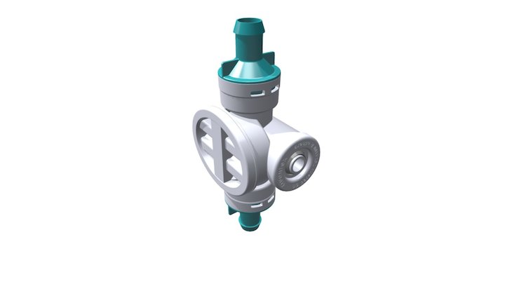 Quantex Pump - LR20 barb fittings 3D Model