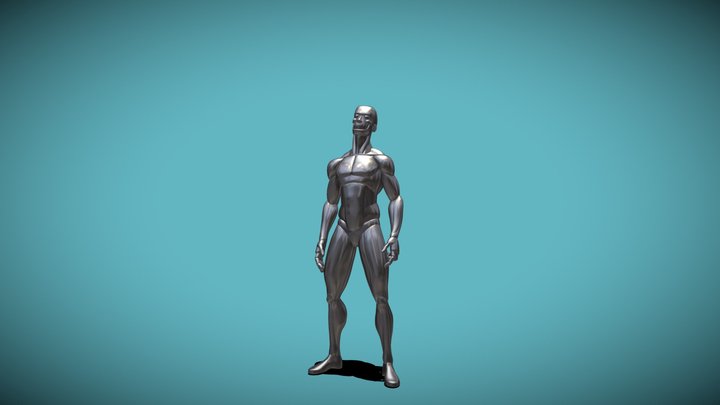 Sculpting Base Mesh - Male 3D Model
