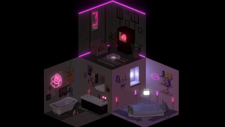 Isométricos inspirados en 'AS IF ITS YOUR LAST'. 3D Model
