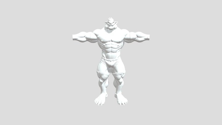 Bara muscle legs 3D Model