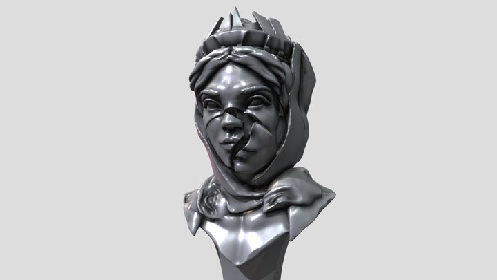 Smashed Queen 3D Model