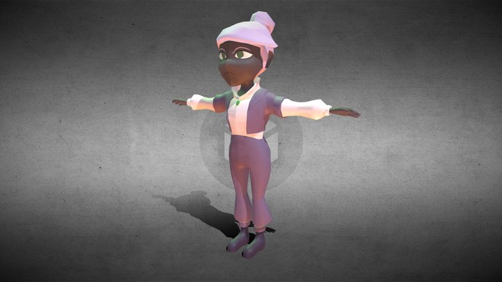 The Empress, Low-Poly Stylized Character Model 3D Model
