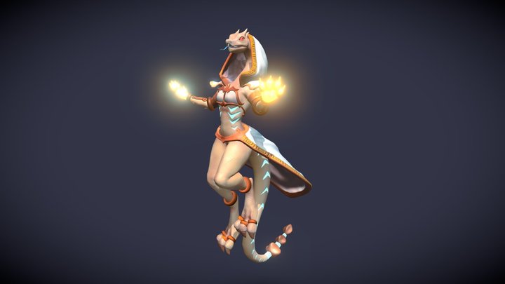 Wizard lizard 3D Model