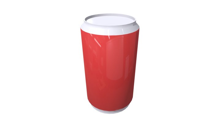 Red Canned 3D Model
