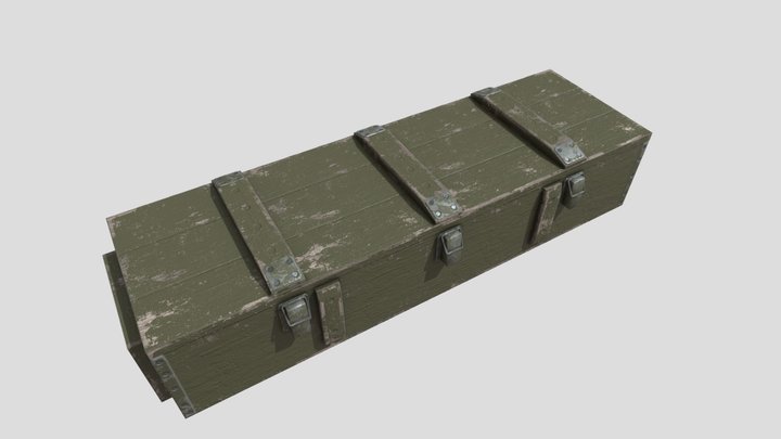 Military crate 3D Model