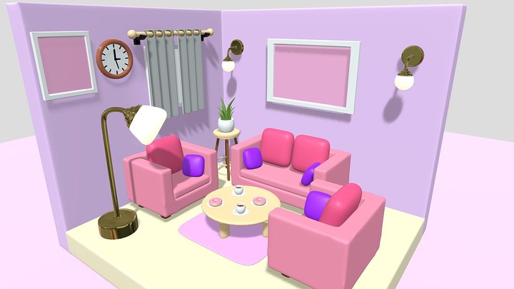 Living Room 3D Model