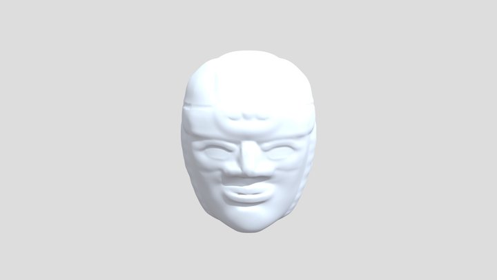 Olmec Head 3D Model
