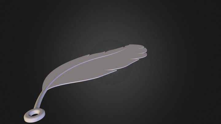 Feather Earring 3D Model