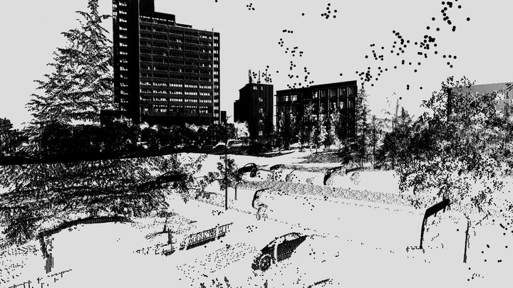city,buildings, squares,point cloud,lidar scan 3D Model