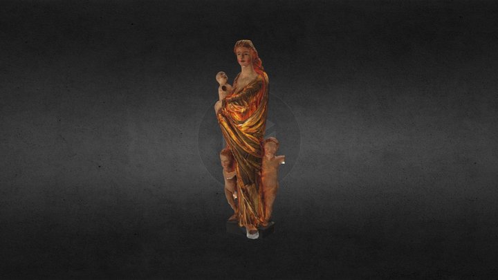 Madonna z Dzieciątkiem, bądź alegoria Miłości 3D Model