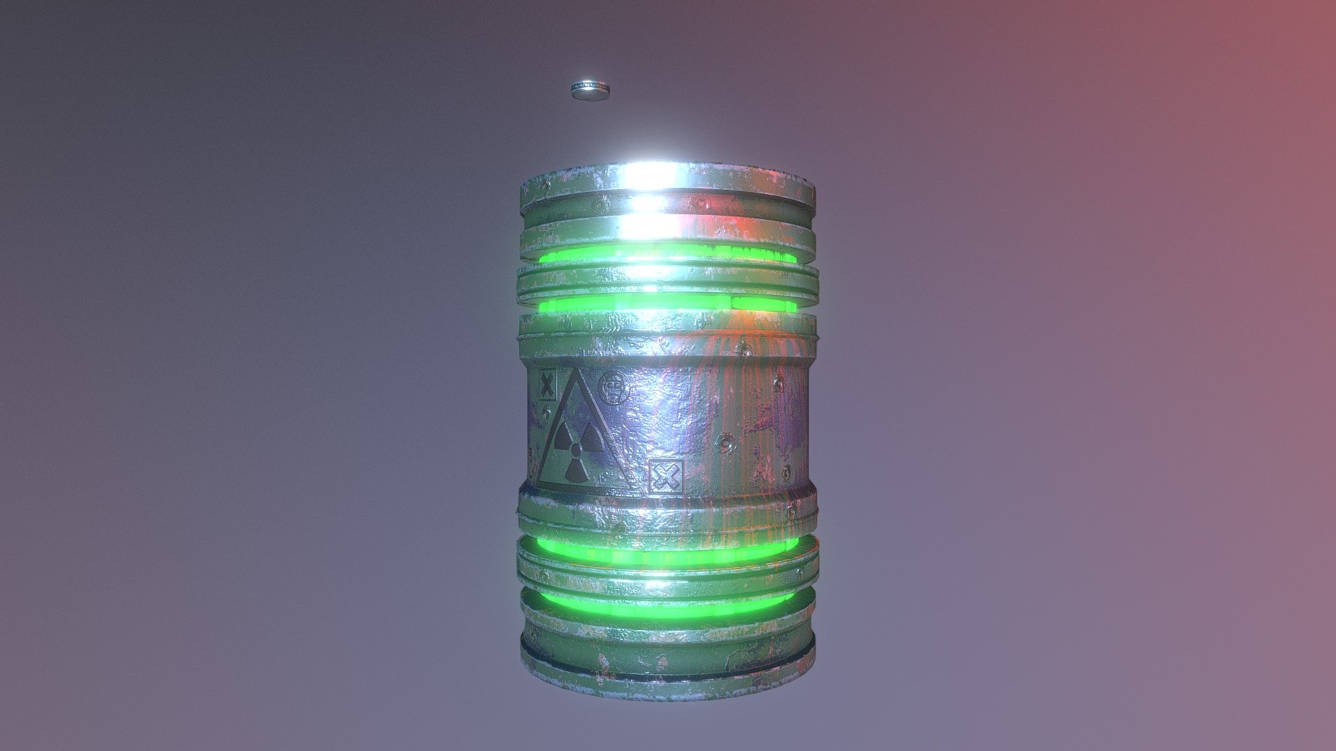 SciFi oil barrel. Download Free 3D model by Styx